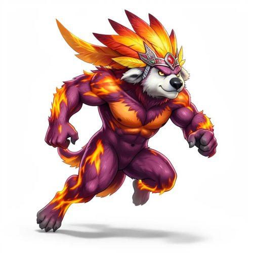 Flaming-Running-Bear